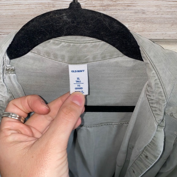 Green over shirt from old navy - Picture 2 of 2